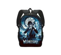 (Style A, L) Addams Backpack Wednesday Kid Boy Girl Shoulder Rucksack Bag School Travel