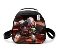 (Style AA) Grogu Mandalorian The Master Yoda Kids Lunch Bag Waterproof Student Polyester