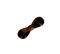 Style Acetate Gold Label Cute Solid Color Bow Duckbill Clip French Small Size Side Hairpin Hair Accessories(01Deep tortoiseshell)