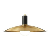 Style All-Copper Pendant Light, Creative Hat-Shaped Hanging Lamp Lampshade, Flush Mount Single-Head Chandelier, Restaurant Porch Decoration Pendant Lamp, E27 Light Source Lighting Fix