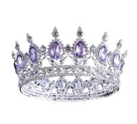 Style Alloy Bridal Crown, Wedding Headpiece, Birthday Bar Mitzvah Accessory, Round Princess Tiara