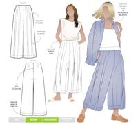 Style Arc Paper Sewing Pattern Atlas Pant Trousers Sizes 18-30