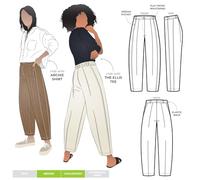 Style Arc Paper Sewing Pattern Twig Pants Dresses Sizes 10-22
