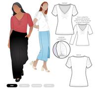 Style Arc Sewing Pattern - Alice Knit Top (Sizes 04-16)
