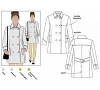 Style Arc Sewing Pattern Beatrice Pea Coat Coats Sizes 4-16