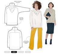 Style Arc Sewing Pattern - Belmore Knit Tunic (Sizes 18-30)