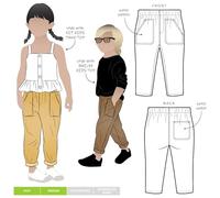 Style Arc Sewing Pattern - Bobby Kids Woven Pant