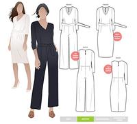 Style Arc Sewing Pattern - Brice Knit Jumpsuit (Sizes 18-30)