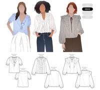 Style Arc Sewing Pattern - Cendrine Woven Blouse Set (Sizes 04-16)