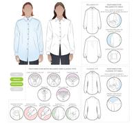 Style Arc Sewing Pattern - Clayton Woven Shirt Pack (Sizes 04-16)