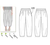 Style Arc Sewing Pattern - Ethel Designer Pant (Sizes 18-30)