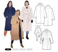 Style Arc Sewing Pattern - Gracie Coat and Headscarf (Sizes 04-16)