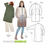 Style Arc Sewing Pattern - Hendrix Coat (Sizes 18-30)