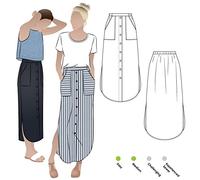 Style Arc Sewing Pattern - Indigo Maxi Skirt (Sizes 18-30)