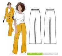Style Arc Sewing Pattern - McKenzie Woven Pant (Sizes 04-16)