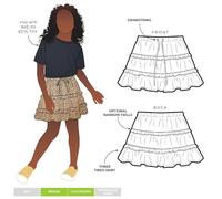 Style Arc Sewing Pattern - Melody Kids Skirt