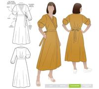 Style Arc Sewing Pattern - Millicent Wrap Dress (Sizes 18-30)