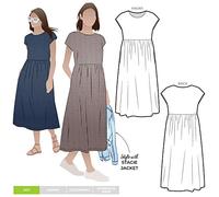 Style Arc Sewing Pattern - Montana Midi Dress (Sizes 18-30)