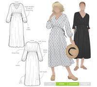 Style Arc Sewing Pattern - Naomi Woven Dress (Sizes 10-22)