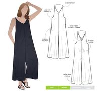 Style Arc Sewing Pattern - Norman Jumpsuit (Sizes 18-30)
