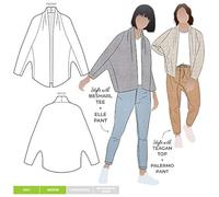 Style Arc Sewing Pattern - Palermo Knit Jacket (Sizes 10-22)