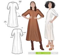 Style Arc Sewing Pattern - Penelope Woven Dress (Sizes 18-30)