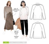 Style Arc Sewing Pattern - Preston Knit Sweater (Sizes 10-22)