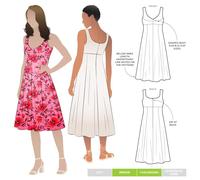 Style Arc Sewing Pattern - Sabrina Woven Dress (Sizes 18-30)