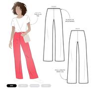 Style Arc Sewing Pattern - Sue Palazzo Knit Pant (Sizes 18-30)