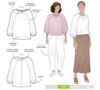 Style Arc Sewing Pattern - Verona Woven Top (Sizes 10-22)