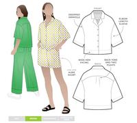 Style Arc Sewing Patterns - Albie Woven Shirt (Sizes 10-22)