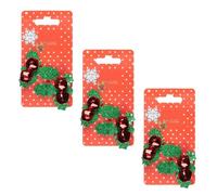 Style at Christmas Holly Clips 2pk x Pack of 3 - Get Into the Holiday Spirit and Bring Some Festive Cheer to Your Loved Ones - Perfect for Stealing the Show at All Those Christmas Parties