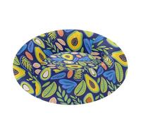 Style Avocado Dark Blue Pet Dog Bed Calming Anti Anxiety fluffier Dog Cave Bed for Extra Small Size Pets Sleeping