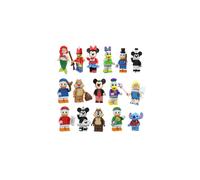 (Style B 16pcs) 16PCS Disney Mickey Donald Duck Minifigures Toys Fit Lego