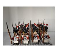 (Style B 16pcs) 16pcs Napoleonic Wars building block boy British Swiss Dutch Italian cavalry light infantry mini toy