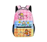 (Style B) Super Backpack Mario School Bag Large Princess Peach Cartoon Gifts Kids Travel