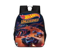 (Style B) Trendy Wheels Hot Backpack For Kids Single Layer Pvc School Bag 15 Inch