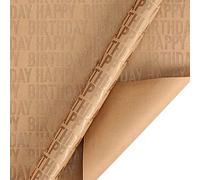 Style Birthday Wrapping Kraft Paper for Festive Present Home DIY Craft Projects and Celebrations (Bronze, One Size)