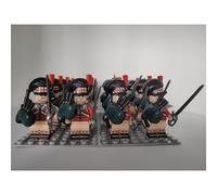 (Style C 16pcs) 16pcs Napoleonic Wars building block boy British Swiss Dutch Italian cavalry light infantry mini toy