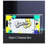 (Style-C Display Box) YLW RGB Base Clear Dust Cover for Nintendo Switch Oled Protection Cover Protective Sleeve Acrylic Display Shell Game Accessories