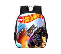 (Style C) Trendy Wheels Hot Backpack For Kids Single Layer Pvc School Bag 15 Inch