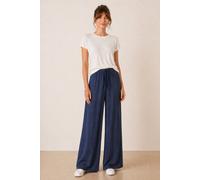 Style Cheat Women's Elasticated Tie Front Denim Trouser in Blue | Size: 12 Style Cheat Blue 12