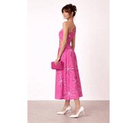 Style Cheat Women's Jasmine One-Shoulder Cut-Out Midi Pink Dress | Size: 12 Style Cheat Pink 12