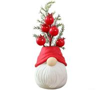 Style Christmas Gnome Decoration Festive for Suitable Tree Cartoon with 3d Snowman and Santa Bear European Resin Ornament Format for Home Holiday Decor(D)