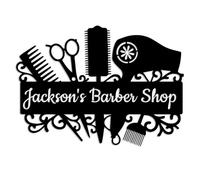 Style-D Barber Shop & Salon Metal Wall Art - Personalized Hair Dresser & Stylist Gift - Custom Hairstyle Decor
