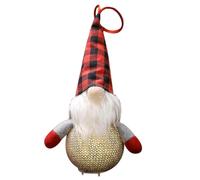 (Style D, One size) Christmas Tree LED Lighted Gnome for Doll Hanging Pendant Faceless Swedish Santa Plush Toy Elf Lamp Xmas Table Home Deco Style A