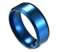 Style Design:A Men's Ring with a Simple Solid Color Design Without Additional Decoration.Well Polished Shine to Add More Design.Material: Made of Titanium Steel