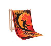 (Style E) Large Extra Striped Microfibre Lightweight Beach Towel Dry Travel Towel Articles