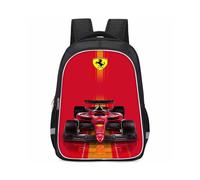 (Style E, Small) Oxford Racing Fabric Car Backpack For Elementary School Boys Girls And