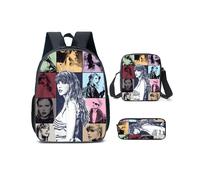 (Style F) Taylor Alison Swift Backpack Shoulder Pencil Bag Education Threepiece Set